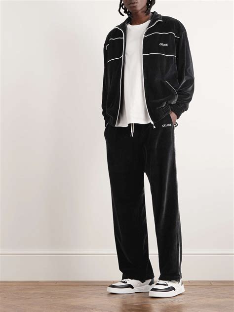 celine velour tracksuit